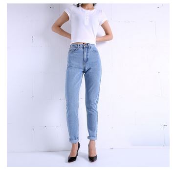 Image of Slim Pencil High Waist Jeans