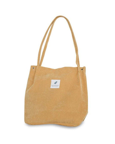 Image of High Capacity Women Corduroy Shoulder Bag
