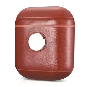 Leather Earphone Case Gyro Box For AirPods Red