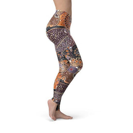 Aboriginal Dreamtime Leggings