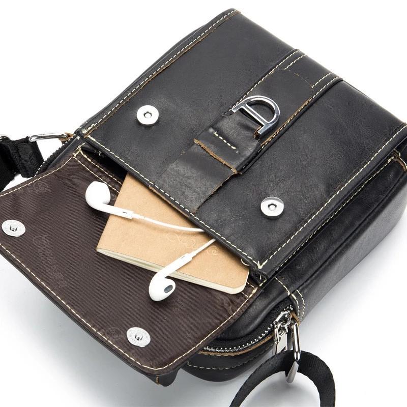 Genuine Leather Casual Multifunction Man Bag