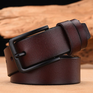 Male leather belt