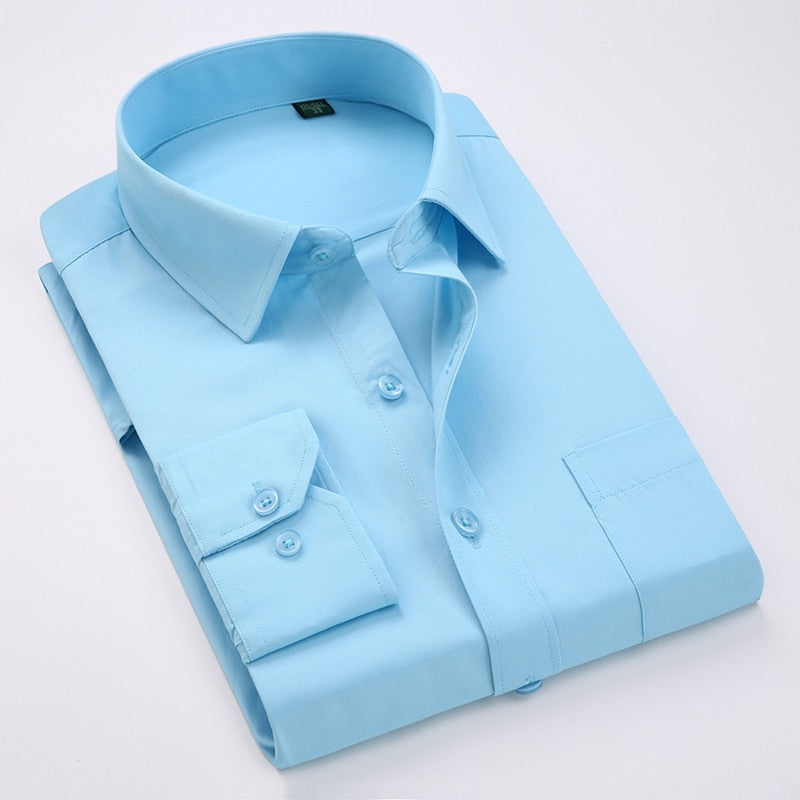 High quality classic twill business long sleeve shirt