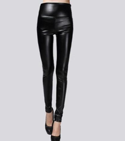 Winter Women Thin Leather Pants