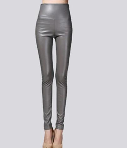 Image of Winter Women Thin Leather Pants