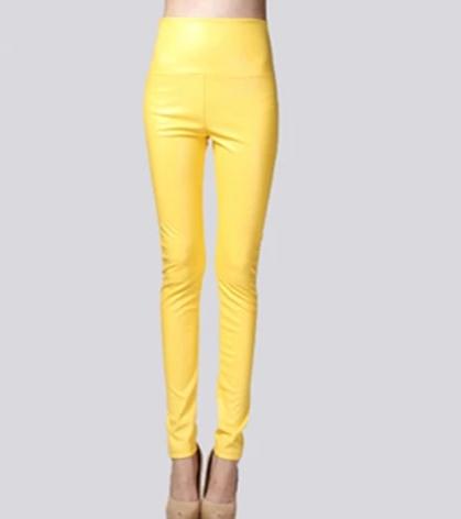 Winter Women Thin Leather Pants