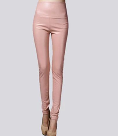 Winter Women Thin Leather Pants