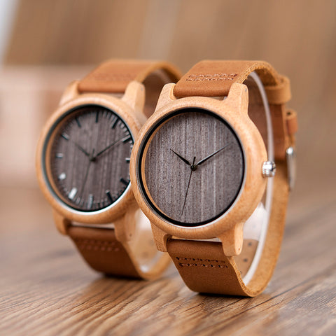 Image of Watches With Leather Bands for Women/Men