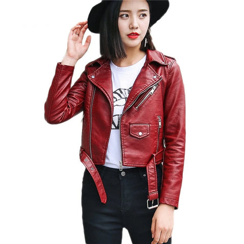 Image of Women Leather Jacket