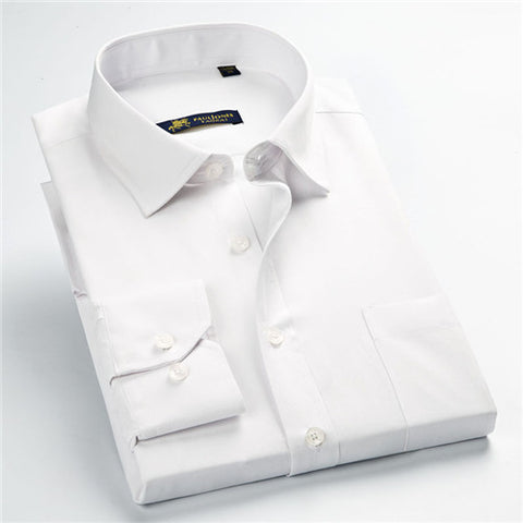 Image of High quality classic twill business long sleeve shirt