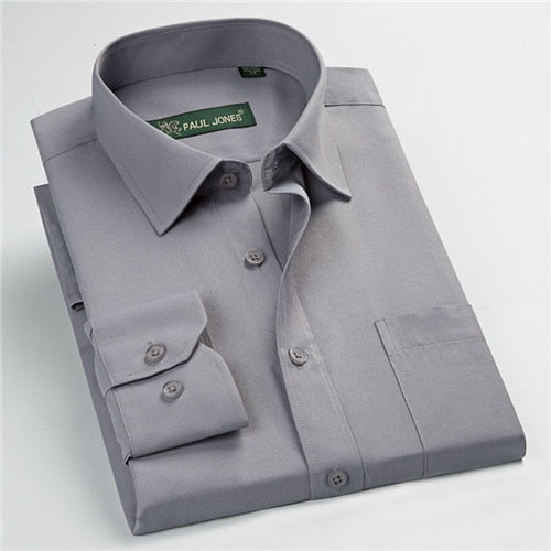 High quality classic twill business long sleeve shirt
