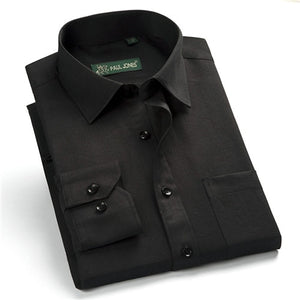 High quality classic twill business long sleeve shirt