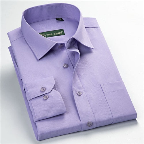 High quality classic twill business long sleeve shirt