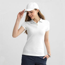 Women Short Sleeve Slim Polos