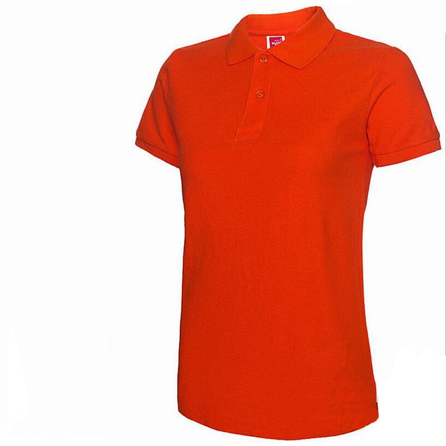 Women Short Sleeve Slim Polos