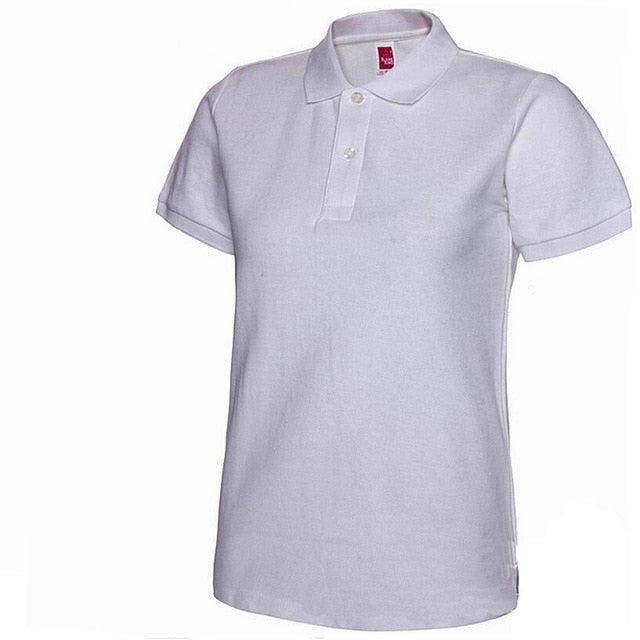 Women Short Sleeve Slim Polos