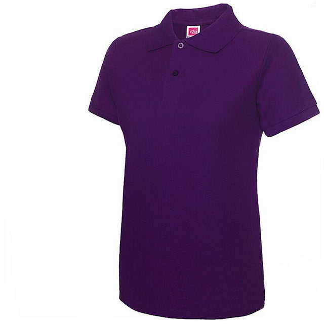 Women Short Sleeve Slim Polos
