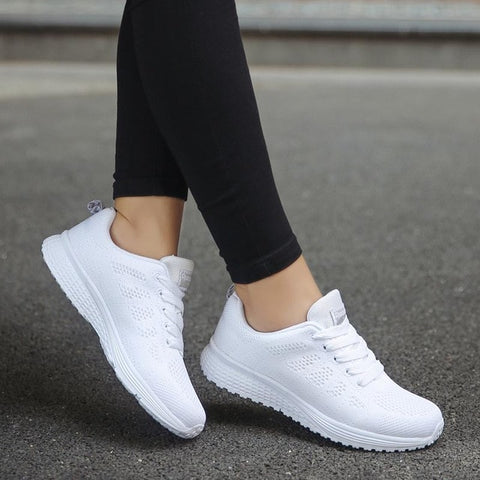 Image of Woman Sneakers White Platform