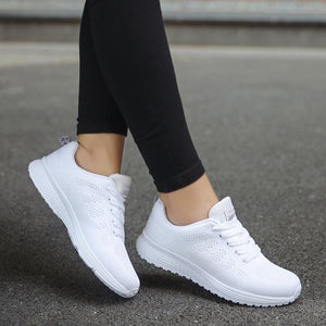 Woman Sneakers White Platform