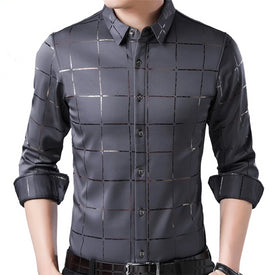 Men shirt streetwear social dress