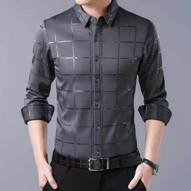 Men shirt streetwear social dress