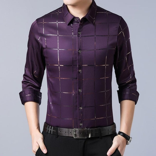 Men shirt streetwear social dress