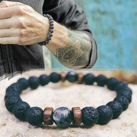 Men Bracelet Lava Stone Diffuser