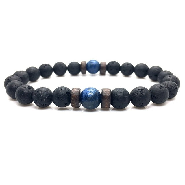 Men Bracelet Lava Stone Diffuser