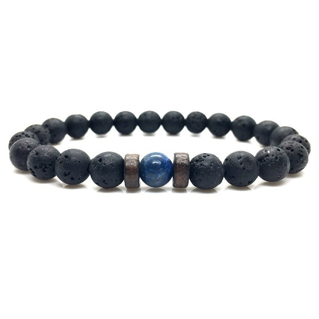 Men Bracelet Lava Stone Diffuser