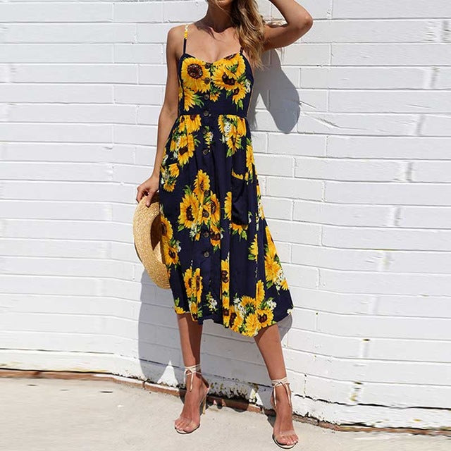 Women Flower Party Dress