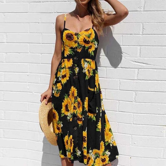 Women Flower Party Dress