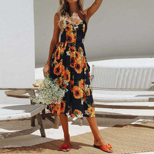 Women Flower Party Dress