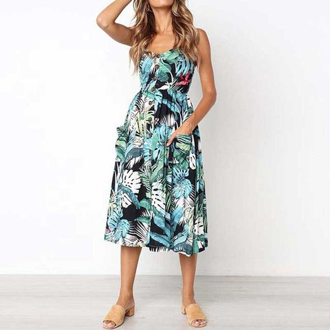 Image of Women Flower Party Dress