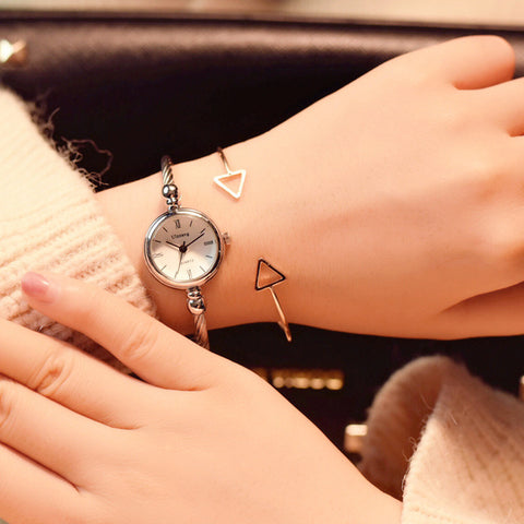 Image of Stainless Steel Retro Ladies Quartz Wristwatches